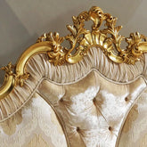 A handcrafted bed